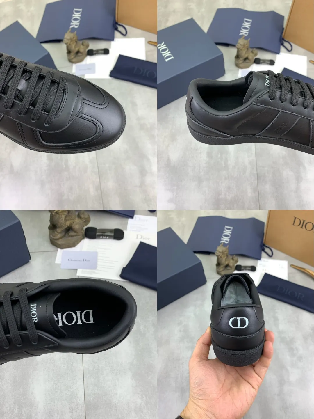 Men's men's shoes 💰P542 New Dior B01 top version of moral training shoes! ! ! White first-layer cowhide, fully oiled upper, original TPU molded outsole. New to the Fall 2025 collection, this sneaker marks the return of Dior’s classic style, reinterpreted in a stylish and elegant silhouette. Crafted from white smooth first-grain cowhide with a tonal silk sheepskin lining, it features the Dior logo on the tongue and inner sides, and a CD icon on the heel. Paired with Tpu anti-slip soles of the same color, it can be matched with various styles to create a sophisticated look.  Code number: 39-45 Complete package with airplane box